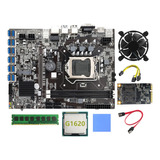 Placa Base Minera B75 Btc 12 Pcie A Usb Lga1155 Msata Ssd