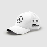 Jockey Mercedes Amg Lewis Blanco Gorro Malla Monster Energy