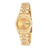 Reloj Automático De Acero Inoxidable Dorado Para Mujer.