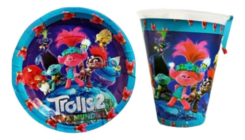 Trolls 2 Paquete Fiesta Cumpleaños 20 Niñas 