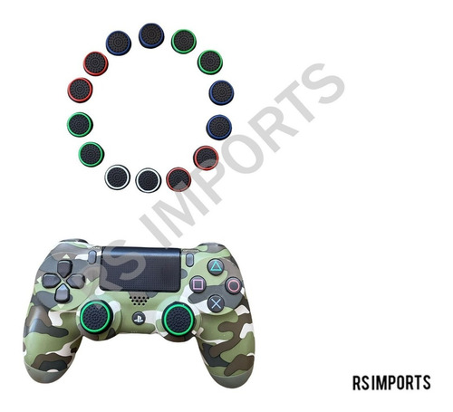 2 Pares De Grips De Silicone Controle Ps3 Ps4 Xbox Xbox360 