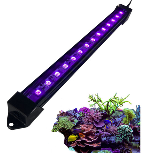 Luminaria 40cm Led Uv 395nm Reef Coral Grow Aquário Marinho