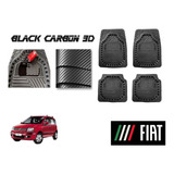 Tapetes Premium Black Carbon 3d Fiat Panda 2007 A 2012