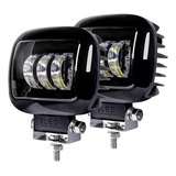 Nlpearl 1 Par Faros Cuadrado 3 Led 5 30w Lupa 6d Moto