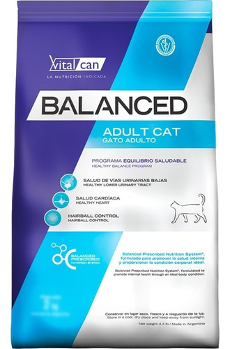 Vital Can Balanced Gato Adulto - 15 Kg - Mr Dog 