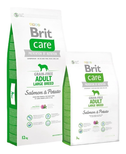 Brit Care Adulto Large Salmon 12kg Envió Gratis Razas