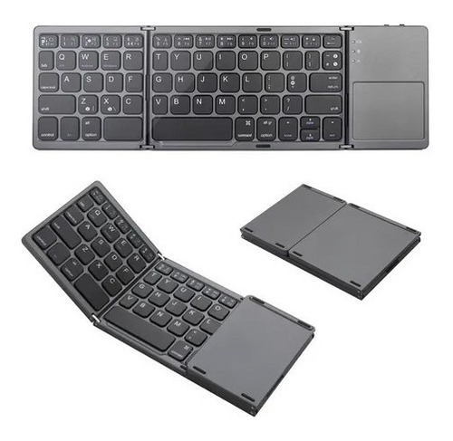 Teclado Inalámbrico Pequeño Plegable Recargable C Bluetooth