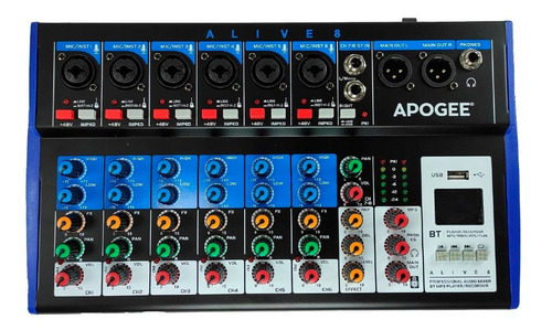 Consola Mixer Apogee Alive 8 6 Canales 1 Stereo