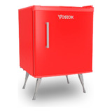 Heladera Minibar Bajo Mesada Vostok Ks-48rv Roja Vintage