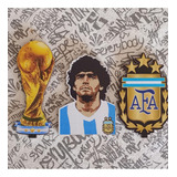 Imanes Turisticos Maradona ,copa Del Mundo Y Logo Afa Ver
