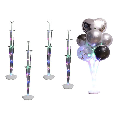 4 Popotes Porta Globo Base Globo Burbuja De Luz Led 70cm | Meses sin interés