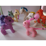 7 Figuras Little Pony, Ojos De Canica, Vintage For Custom