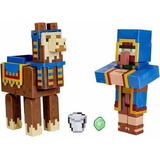 Wandering Trader And Llama Minecraft Mojang Studios Mattel