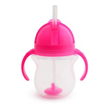 Vaso Pitillo Antiderrame Munchkin Con Asa Para Bebe 7 Onzas