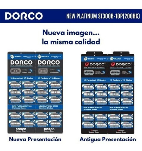 Nuevos Dorco Hojas Filos De Afeitar