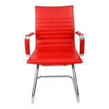 Cadeira De Escritório Best Chair Cef-100 Esteirinha Fixa Ergonômica  Vermelha