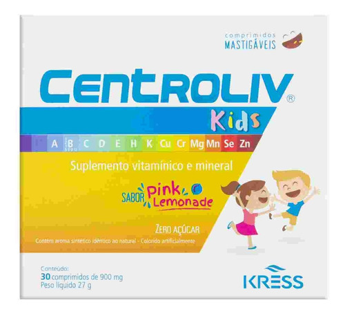 Centroliv Kids Mastigável 30un Boa Saude Loja Virtual Kress