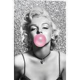 Vinilo Decorativo 40x60cm Marilyn Monroe Arte Deco Chicle