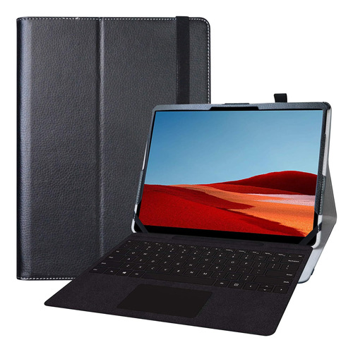 Estuche Bige Microsoft Surface Pro X, Estuche Con Soporte Pu