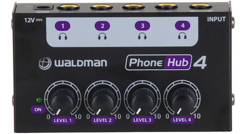 Mixer Pré Amplificador Fone De Ouvido Waldman Ph-4 Phonehub4