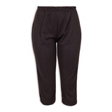 Calça Feminina Corsário Helanca Capri Lisa Elástico Senhora