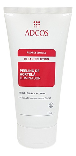 Clean Solution Peeling De Hortelã Iluminador 150g Adcos