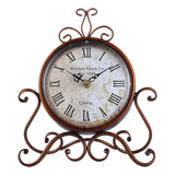 Reloj De Mesa Vintage Iron Craft Para Decoración Del Hogar