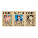 Cuadro 3d Lenticular Hermanos Luffy, Ace Y Sabo One Piece
