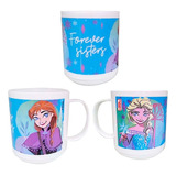 Taza Plastica Frozen Congelada 340 Ml Cresko Fa098