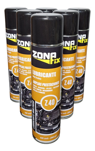 6 Lubricante Multiuso Aerosol 440cc Afloja Tuerca Z-max Zaff