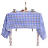 Rectangular Tablecloth, Mantel De Algodón Y Lino A Cuadros.