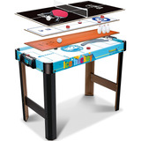 Mesa Multijuegos Combo 4 En 1 Ping Pong Hockey Boliche Tiro