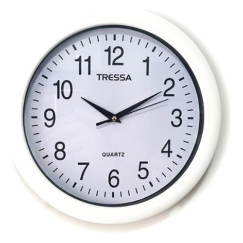 Reloj De Pared Tressa Rp101 Caja De Plástico Diámetro 28cm