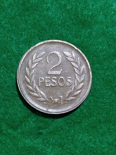 2 Pesos Colombia, Serie De 6 Monedas Del Año 1977 A 1987