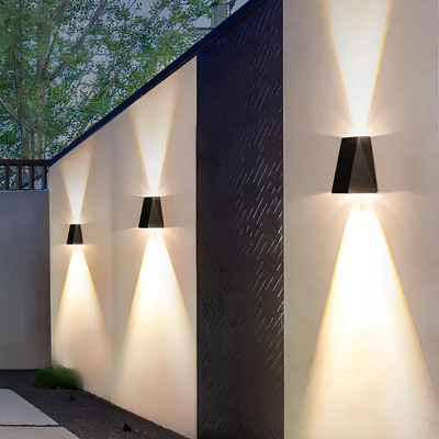 Lamparas De Pared Exterior Focos Led Solar Luz Negro 3focs Luz Cálida Ambueco® | MercadoLibre