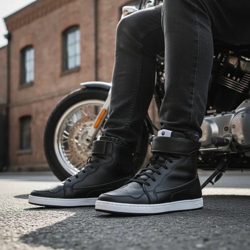 Tenis Bota Para Moto Travis Atacama Negro Hombre Protección | Meses sin interés