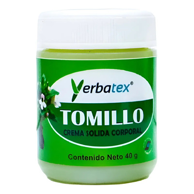 Pomada De Tomillo, Crema Sólida Corporal, Frasco De 40g | Meses sin interés