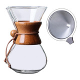 Pour Over Hand Drip Glass Coffee Maker