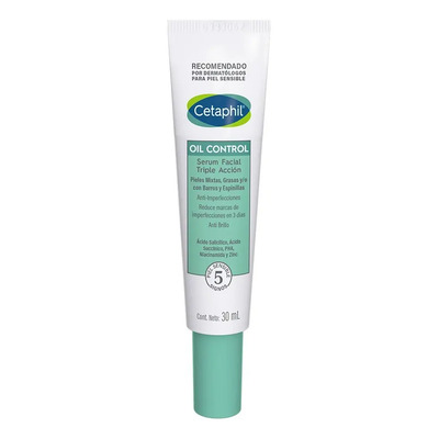 Cetaphil Oil Control Sérum Facial con Ácido Salicílico 30 ml Día\u002FNoche para Piel Grasa | MercadoLibre