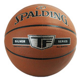 Balón Spalding Basquetbol Silver Tf Series #7 Color Naranja