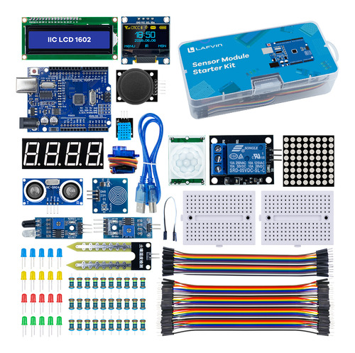 Kit De Módulo De Sensor Arduino Con Pantalla Lcd Oled 1602