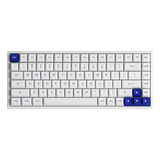 Teclado Mecánico Akko Blue On White 3084b Plus 