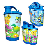 Vaso Pitillo Sorpresa Plantas Vs Zombies X12 Personalizado