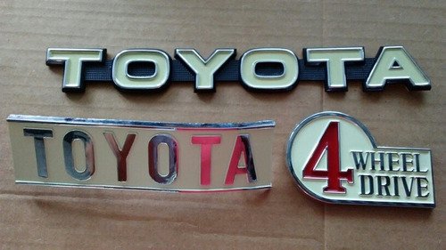Kit Emblemas Toyota Fj40 Fj45 2f Bj Techo Duro 3 Piezas Foto 4