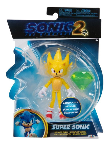 Super Sonic, Película 2, Figura Acción, Mapa Bolsa De Anillo