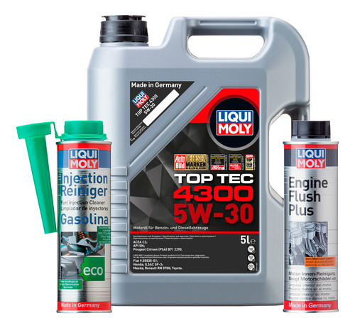 Kit 5w30 Top Tec 4300 Injection Reiniger Liqui Moly + Regalo