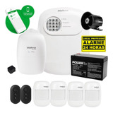 Kit Alarme Intelbras 4 Sensores Sf C/ Eletrificador De Cerca