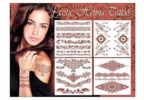 Tatuaje Temporale - Arte Femenino Del Tatuaje De Henna
