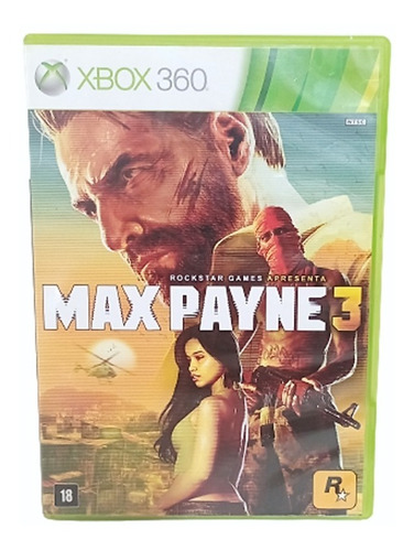 Jogo Max Payne 3 Xbox 360 Original Mídia Física S.edition.