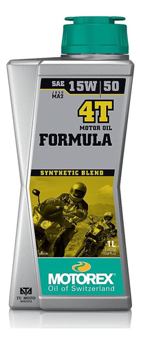 Aceite Motorex 15w-50 Fórmula Semi Sintético